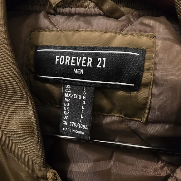 Forever 21 Men's Brown Bomber Jacket - Picture 5 of 5